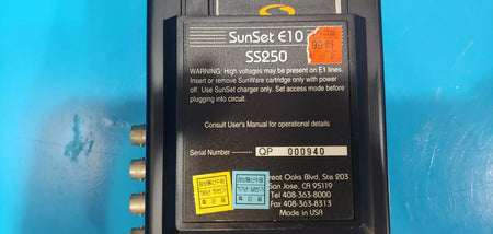 Sunrise Telecom Sunset E10 & E20 Hand-held Test Set