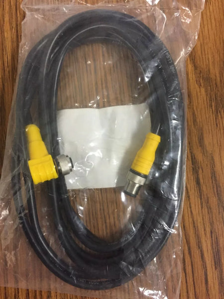 Turck WKC 8T-3-RSC 8T/S1555, U0977-16 M12 Female R/A to M12 Male Straight Cable; 8 Wi