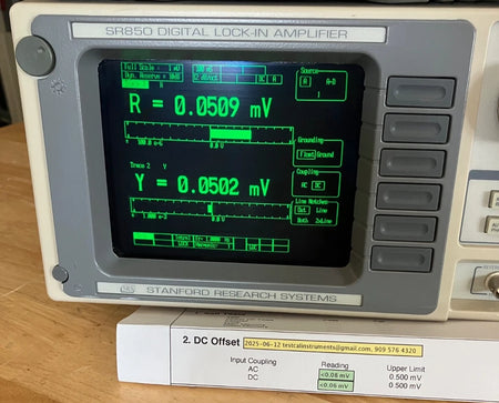 Stanford Research Systems SR850 100 kHz DSP Lock-In Amplifier - Cal'd with Data