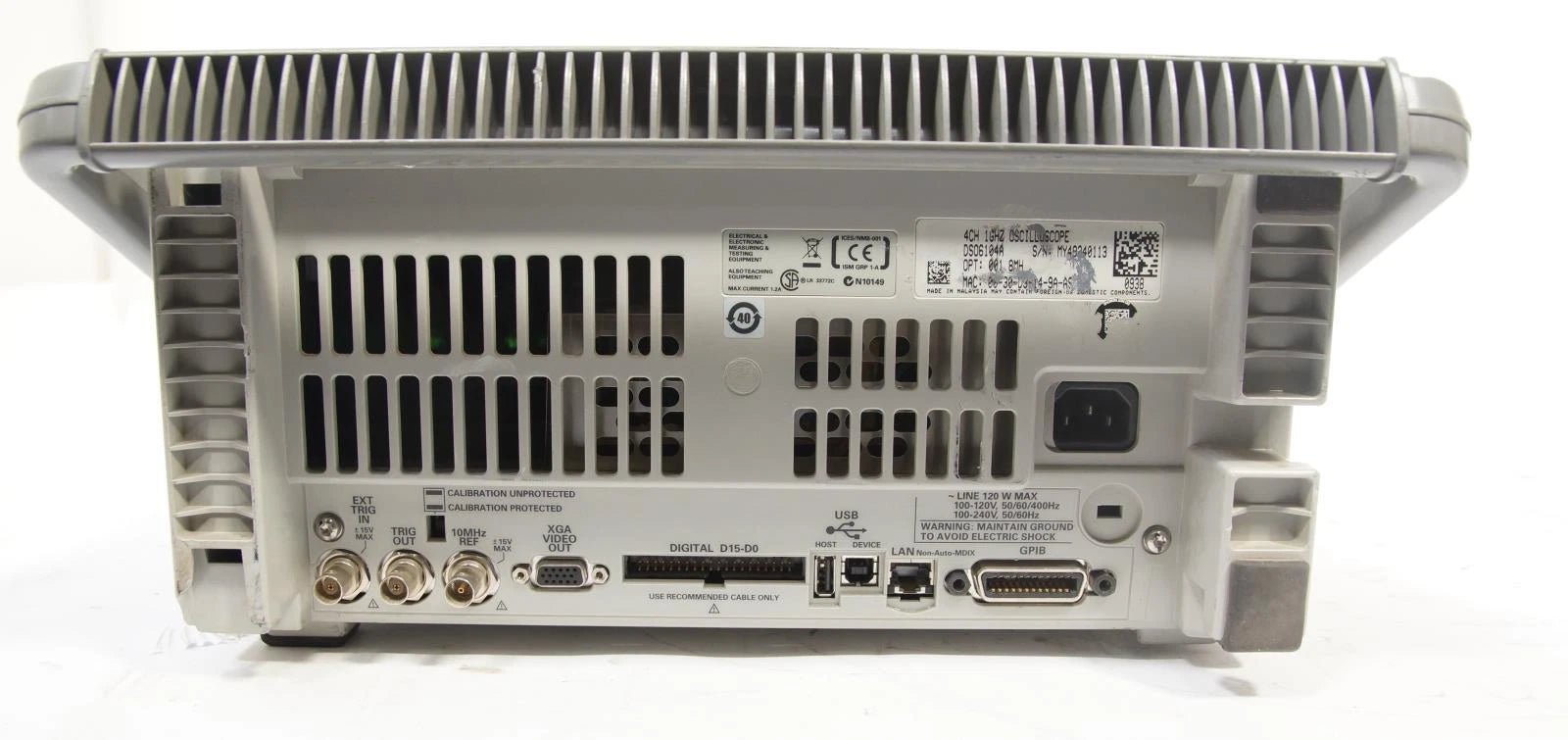 Agilent DSO 6104A Digital Signal Oscilloscope 1GHz 4GS/s Opt. 8M MST E00