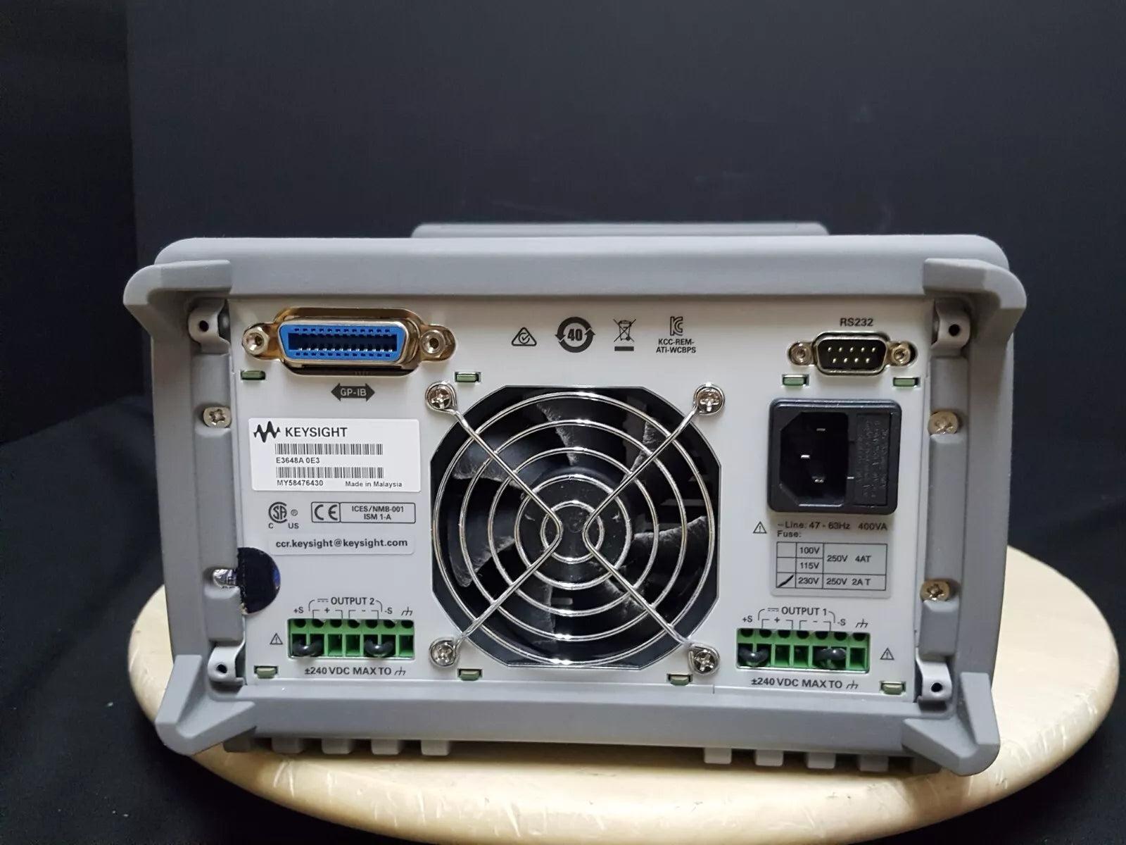 Keysight E3632A DC Power Supply 0-15V, 7A / 0-30V, 4A with Option 0E3 (6430)