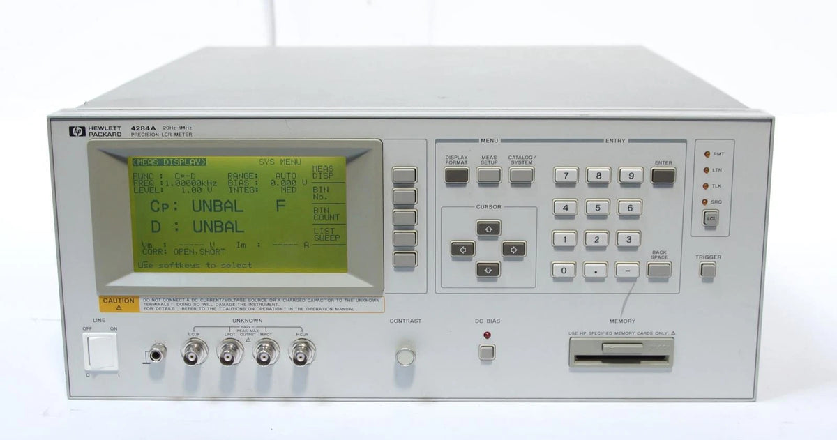 HP / Agilent 4284A Precision LCR Meter 20Hz-1MHz