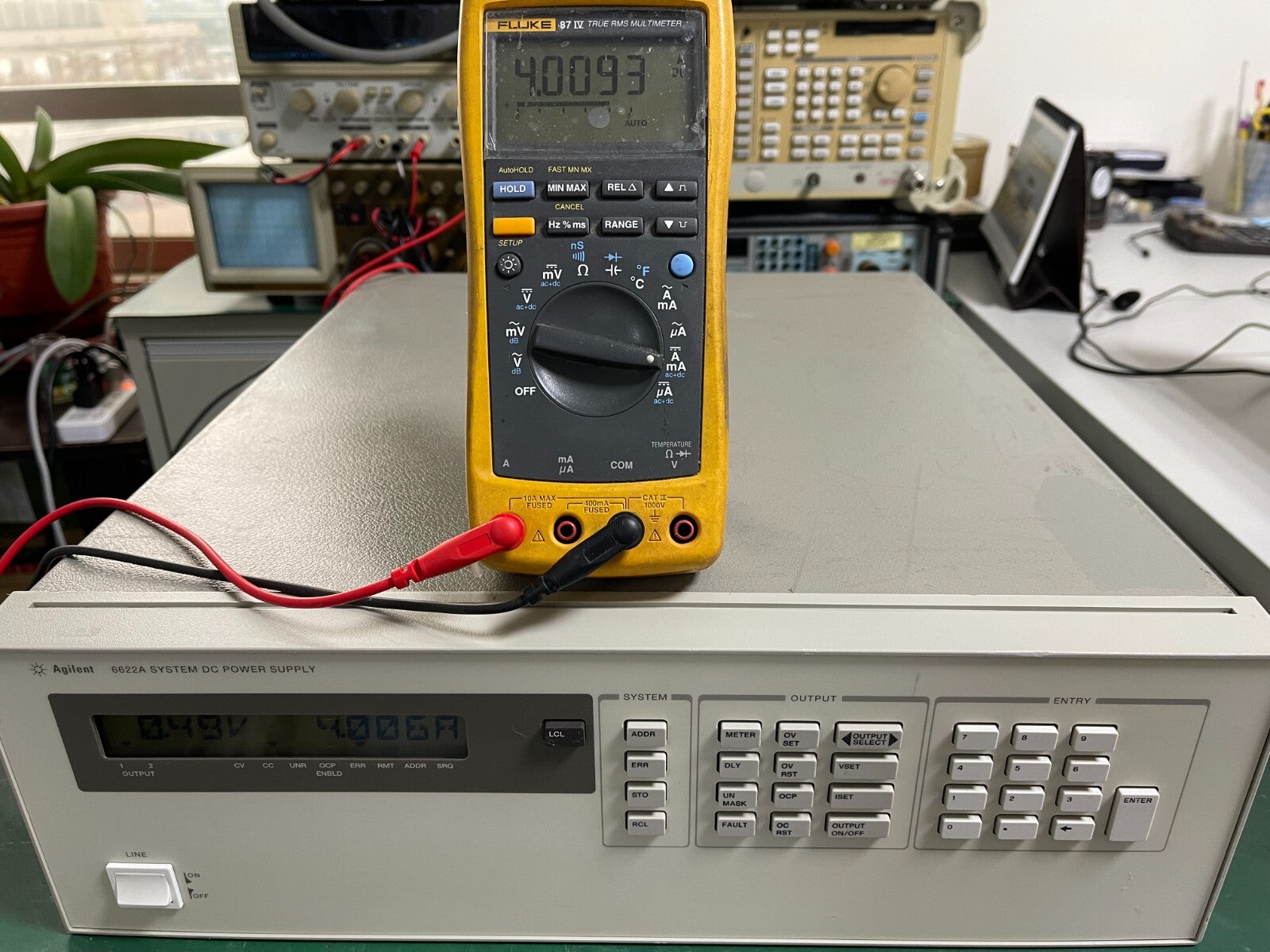 HP Agilent 6622A System DC Power Supply 2 outputs , 50V/4A _0537 - XG eqpt