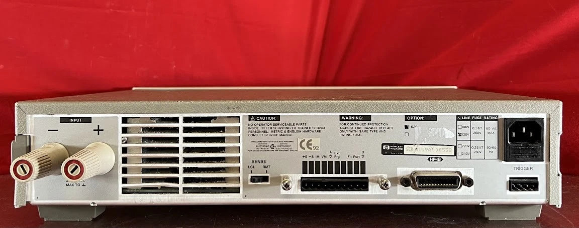 Agilent/Keysight 6060B 020 DC Load 0-60V/60A, 300 Watt Max