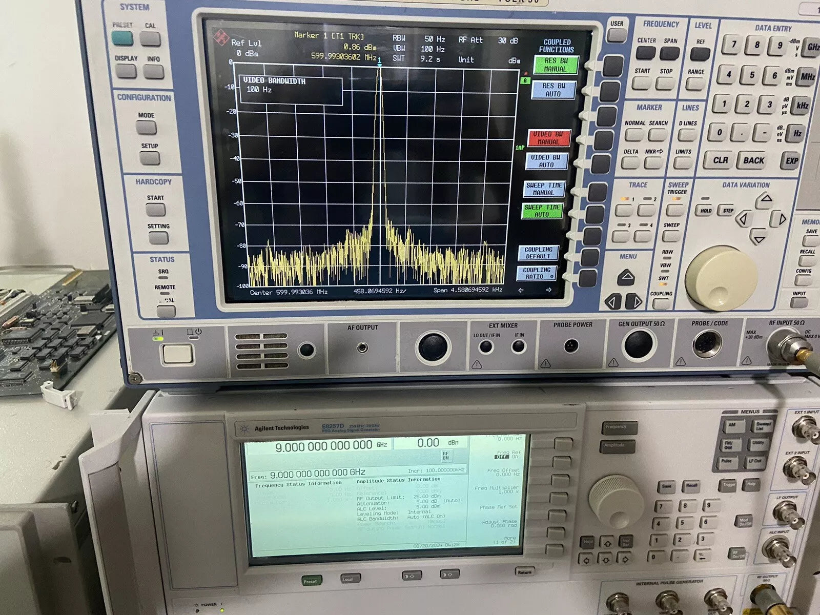 DCR-14000A Downconverter Aeroflex RDL IFR Ultra Low Phase Noise Measure 14 GHz