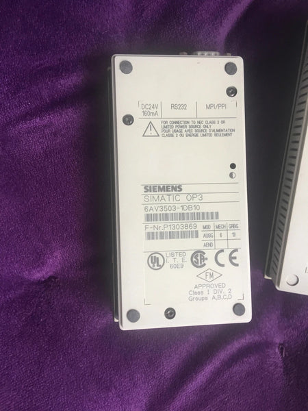 Siemens 6AV3503-1DB10 OP3: Product Details & Specifications