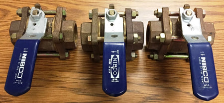 Nibco Material # NL9950A T-595-Y 1 3PC THRD Ball Full Port BRZ Ball Valve