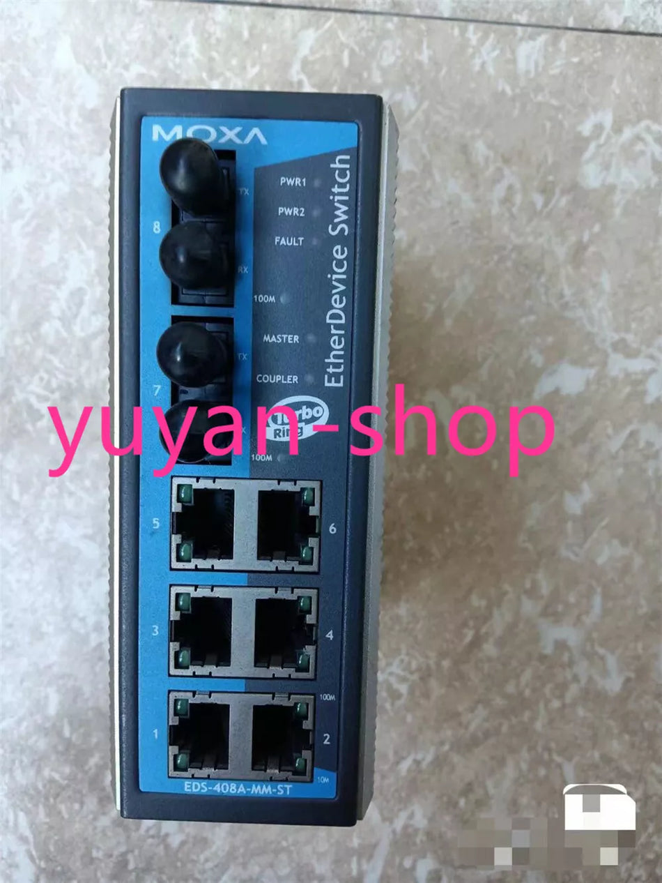 MOXA EDS-408A-MM-ST Industrial Ethernet Switch - Used 1 Piece