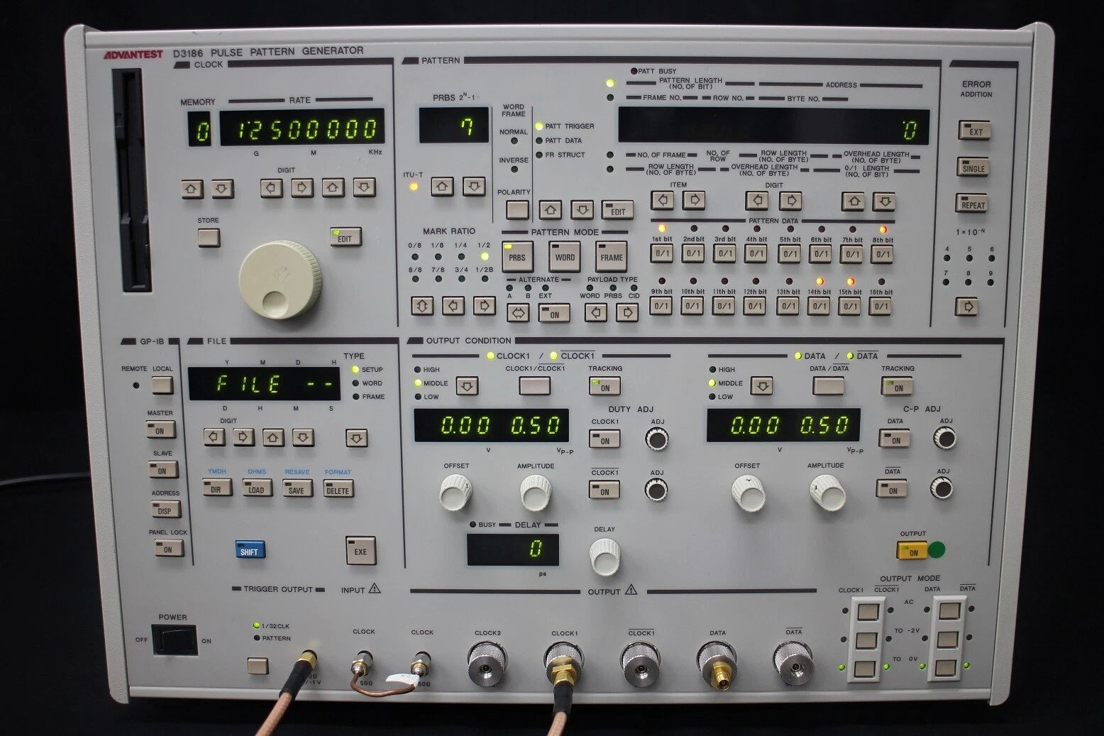 Advantest D3186 2G-12.5Gbps Pulse Pattern Generator