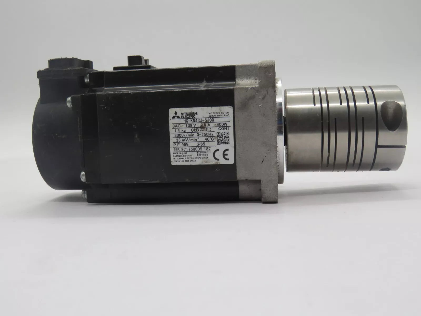 Mitsubishi Electric HG-KN43J Servo Motor HG Series 0.4 kW 3000 r/min Oil Seal