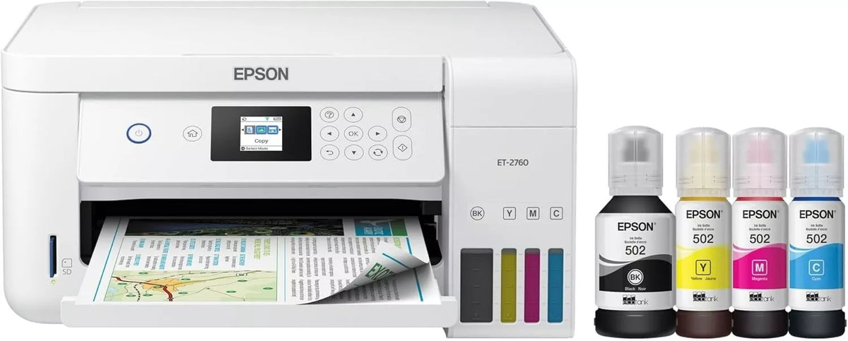EPSON EcoTank ET-2760 Wireless Color All-in-One Supertank Printer