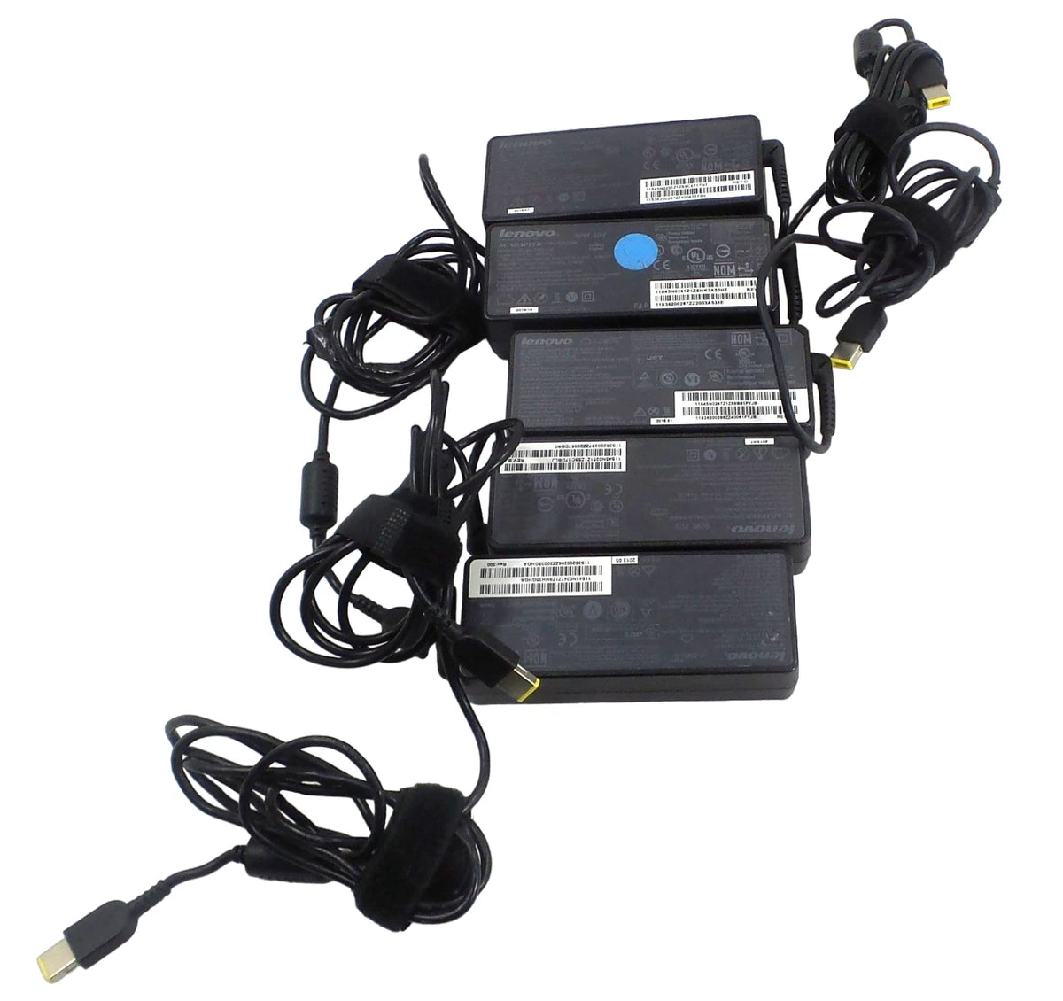 Lot of 5 Lenovo 20 V /4.5A / 90W AC Charger Adapter - Free Shipping.