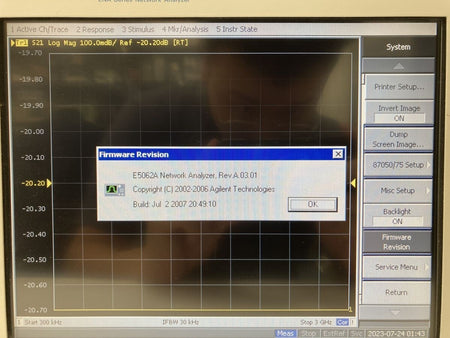 Agilent E5062A Network Analyzer 300k~3GHz