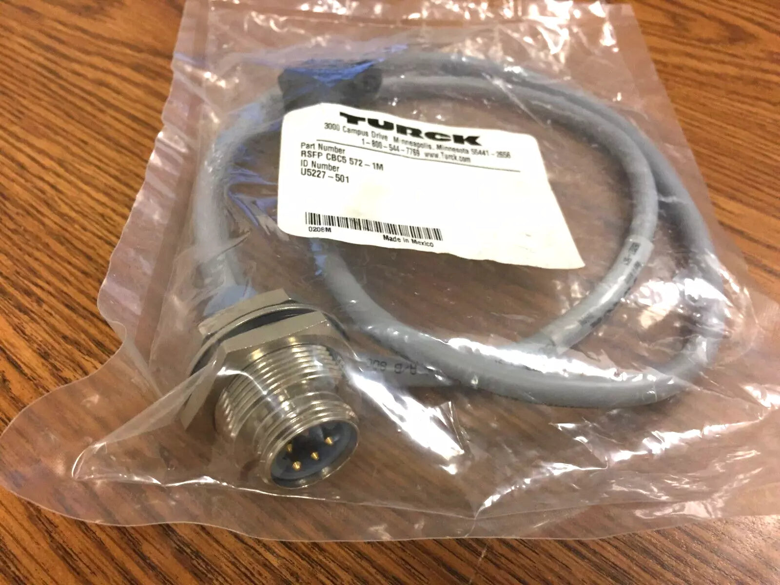 Turck RSFP CBC5 572-1M Cordset Cable 1 Meter U5227-501
