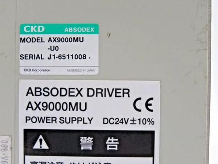 CKD AX9000MU-U0 Power Supply Absodex Driver 24VDC