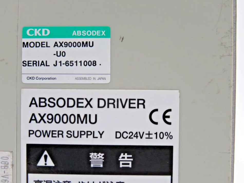 CKD AX9000MU-U0 Power Supply Absodex Driver 24VDC