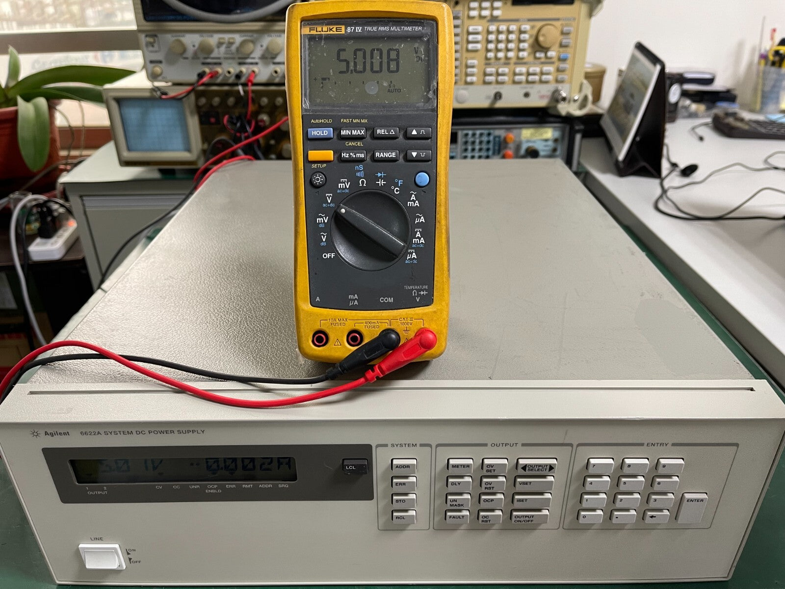 HP Agilent 6622A System DC Power Supply 2 outputs , 50V/4A _0537 - XG eqpt