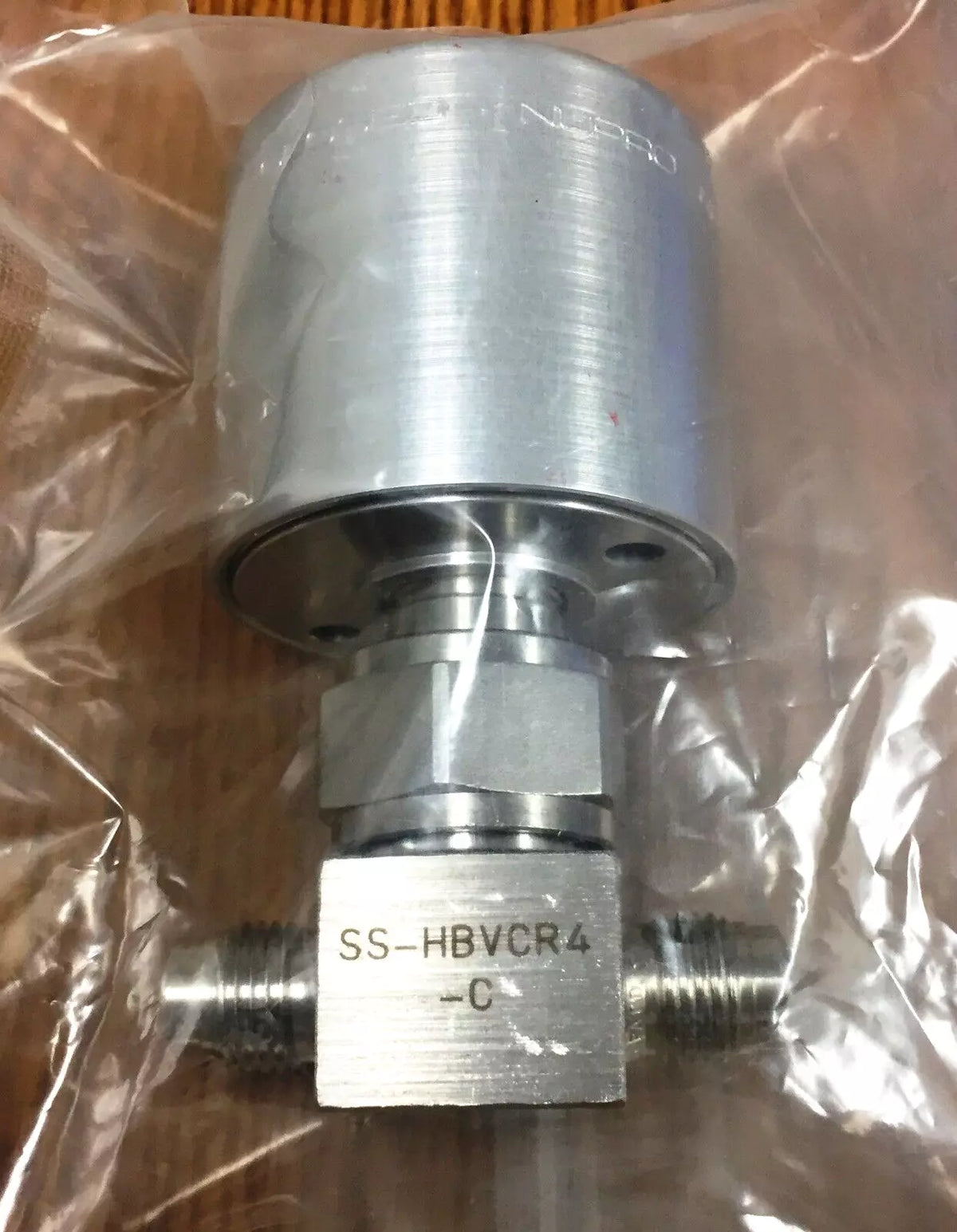 Nupro Swagelok SS-HBVCR4-C High Pressure Bellows Pneumatic Valve