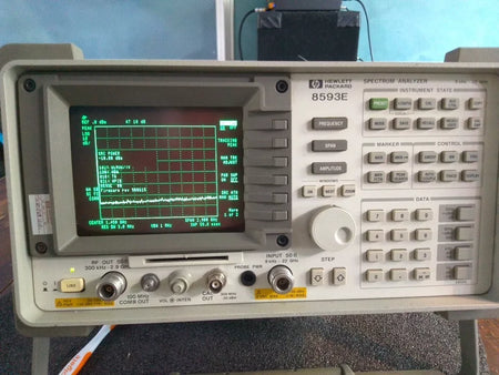 HP 8593E Spectrum Analyzer 9 kHz-26.5 GHz Calibrated Tracking Generator