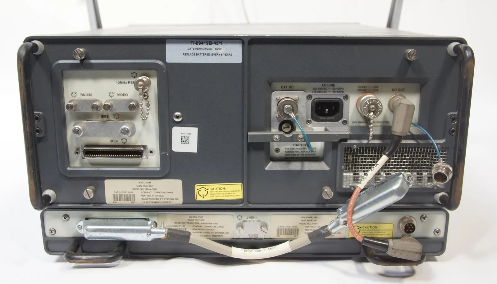 Aeroflex IFR FM/AM 1600 Communications Service Monitor with J-1601