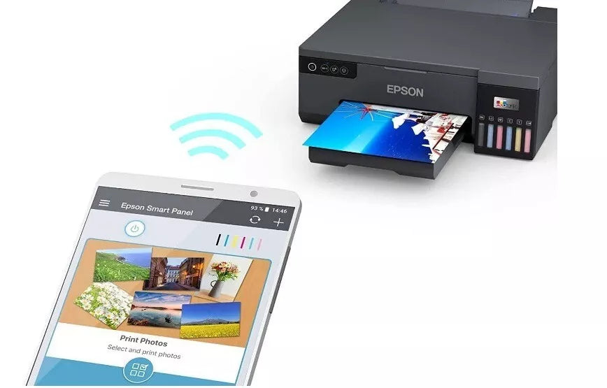EPSON EcoTank L8050 A4 Size 6 Color Printer with EPSON Ink PVC Card