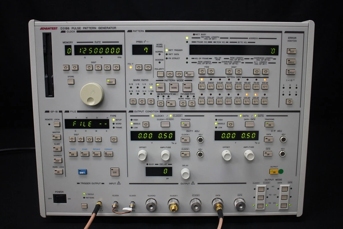 Advantest D3186 2G-12.5Gbps Pulse Pattern Generator