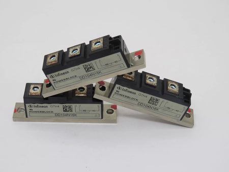 Set of 3 Infineon DD104N16K Diode Module 1 Pair Series 1.6KV 104A