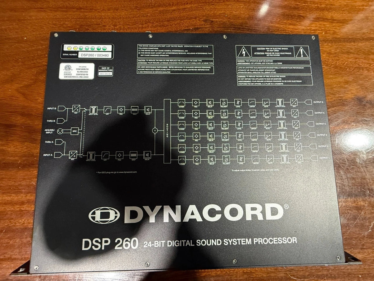 DYNACORD DSP260 24-Bit Audio Processor with 90-Day Warranty