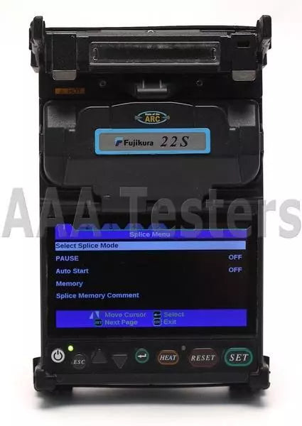 Fujikura 22s SM MM Fiber Fusion Splicer w/ Cleaver FSM-22 FSM-22S