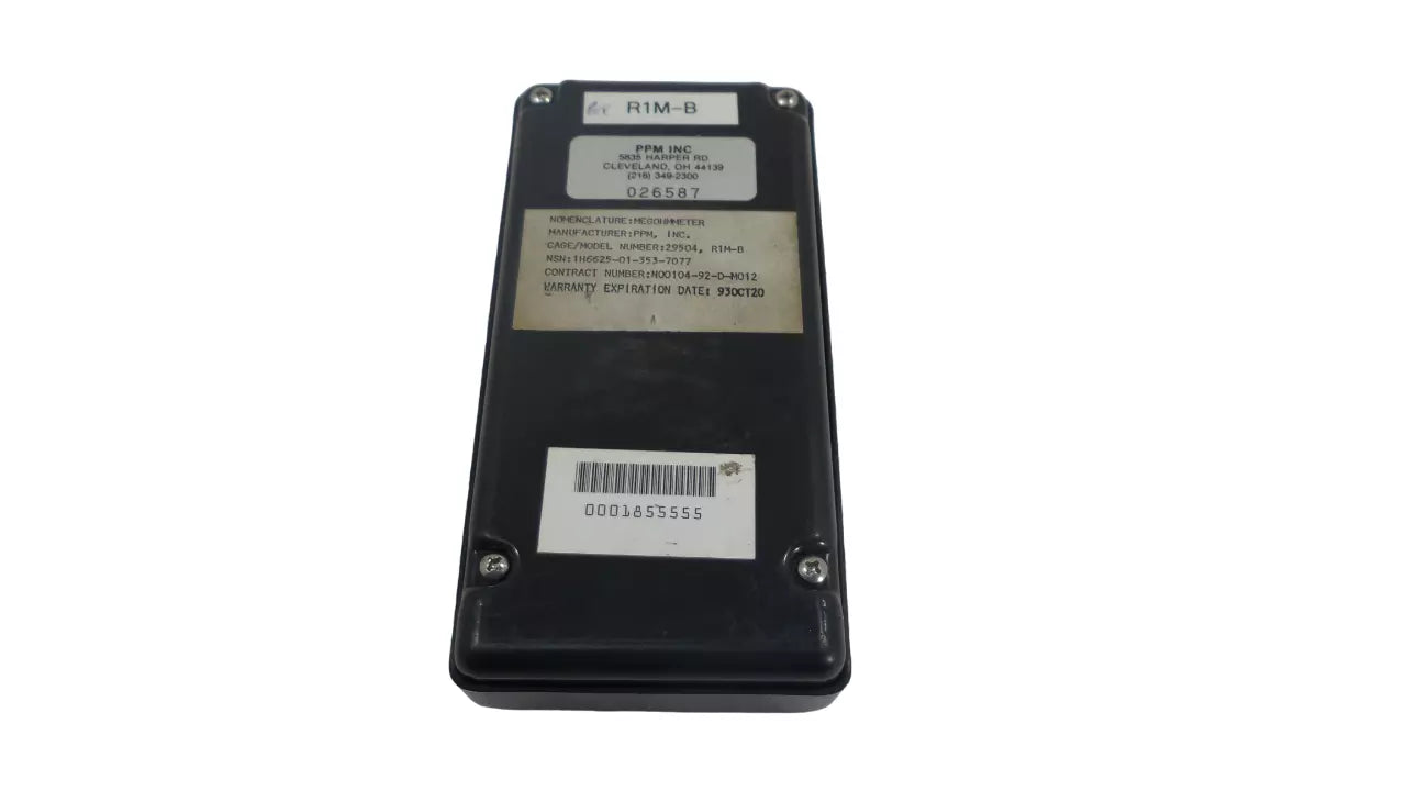 PPM R1M-B Megohm Meter - High-Quality Insulation Resistance Measurement Tool