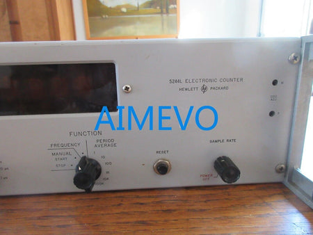 HP 5244L Electronic Counter Frequency Nixie Tube Display VTG Powers Up