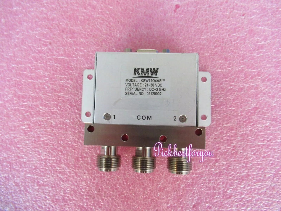 1PC KMW KSW12O4AS***DC-3GHz 21-30V N RF microwave SPDT coaxial switch