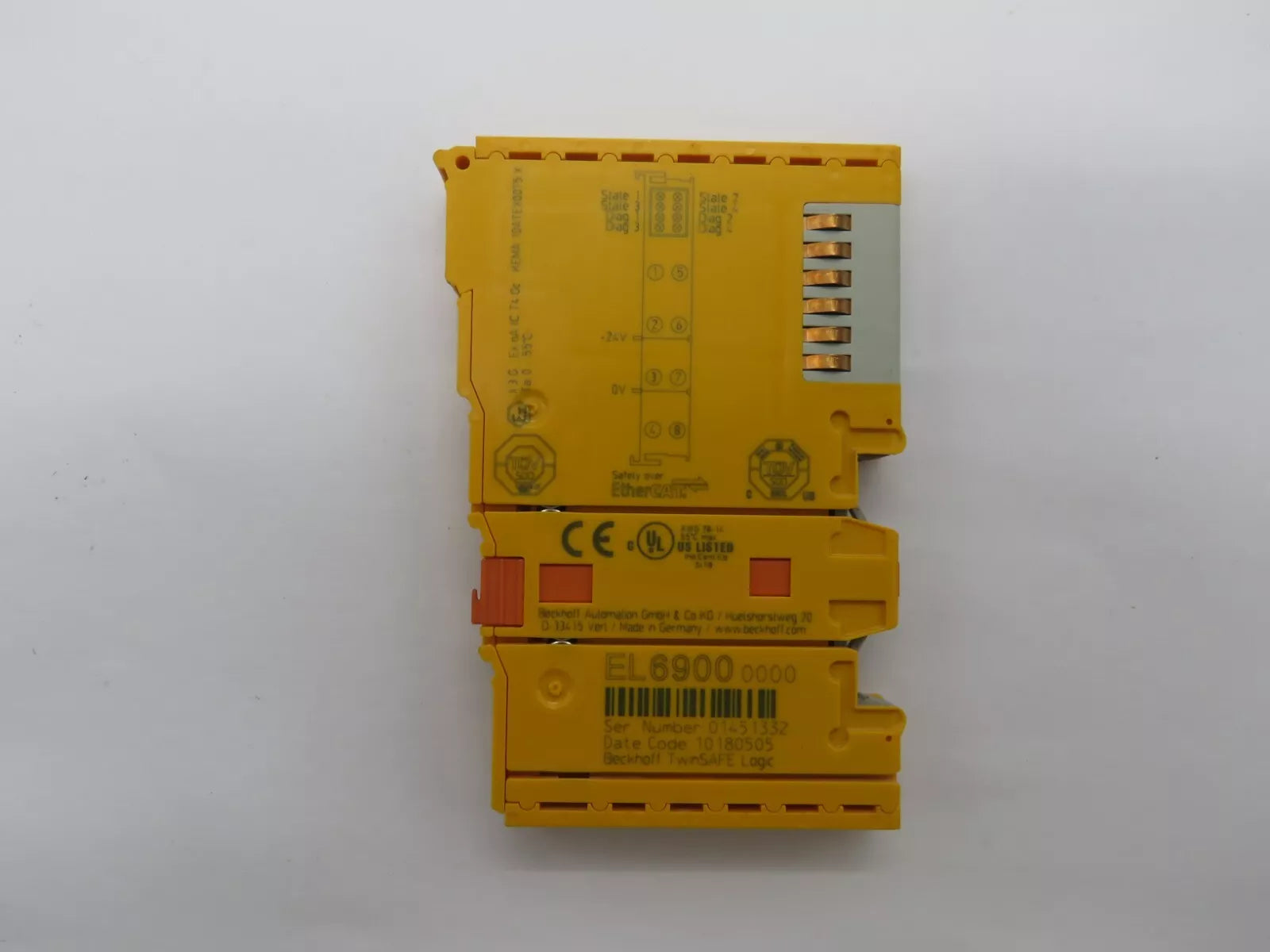 Beckhoff EL6900 EtherCAT Terminal Communication Interface TwinSAFE Logic 24V DC