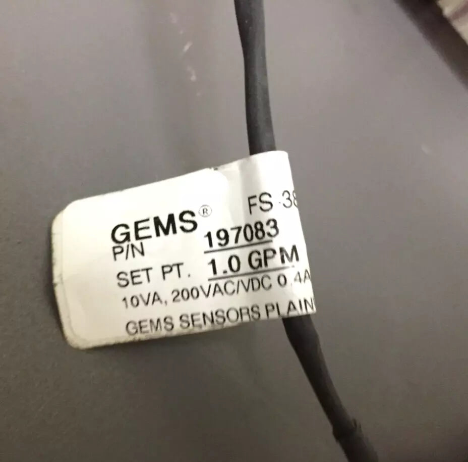 Blue White F-400 Flowmeter with GEMS FS-380P, 3/8 MNPT Piston Liquid Flow Switch