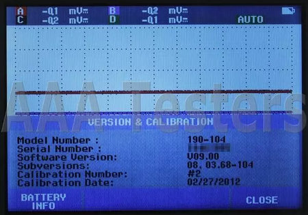 Fluke 190-104 ScopeMeter 1.25GS/s 4 Chan 100MHz Oscilloscope 190 104 - XG eqpt