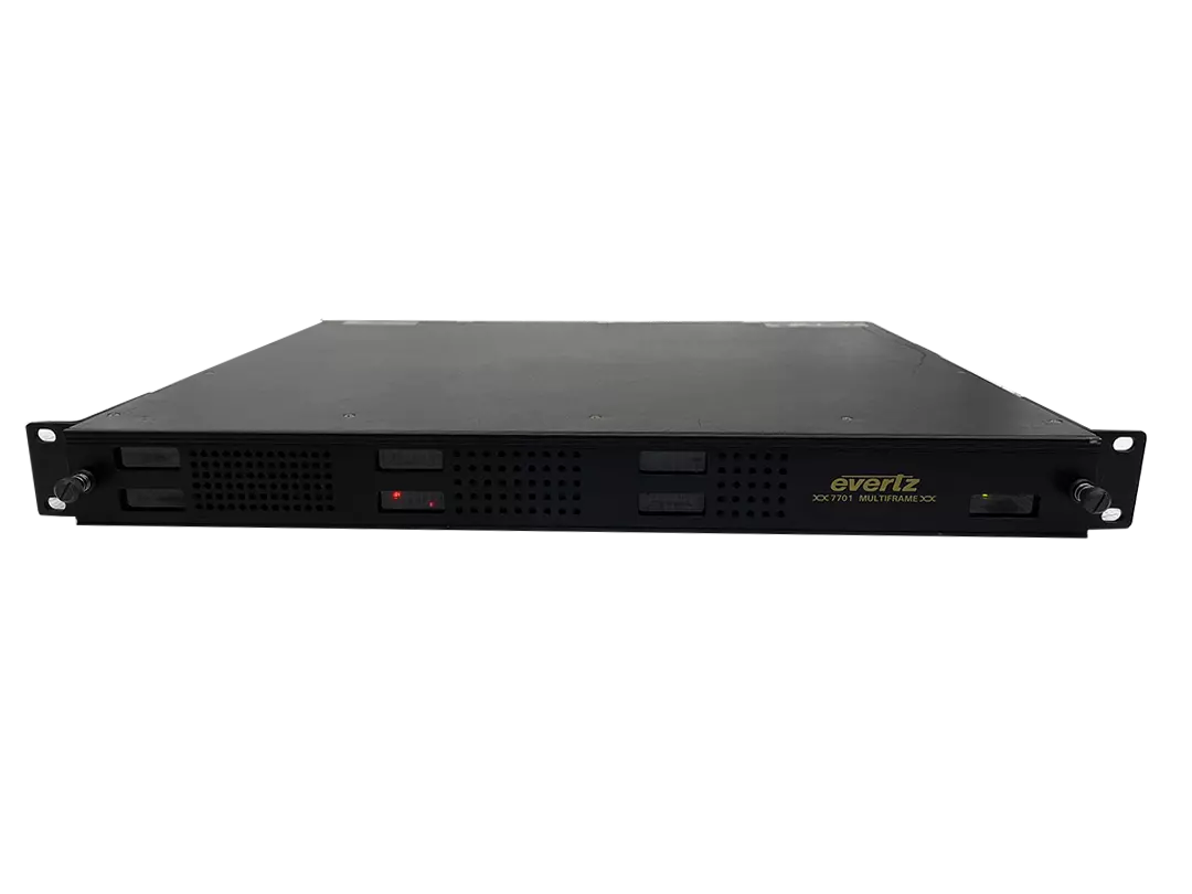 Evertz 7701 Multiframe with 7710DCDA-HD and 7750SRG-HD