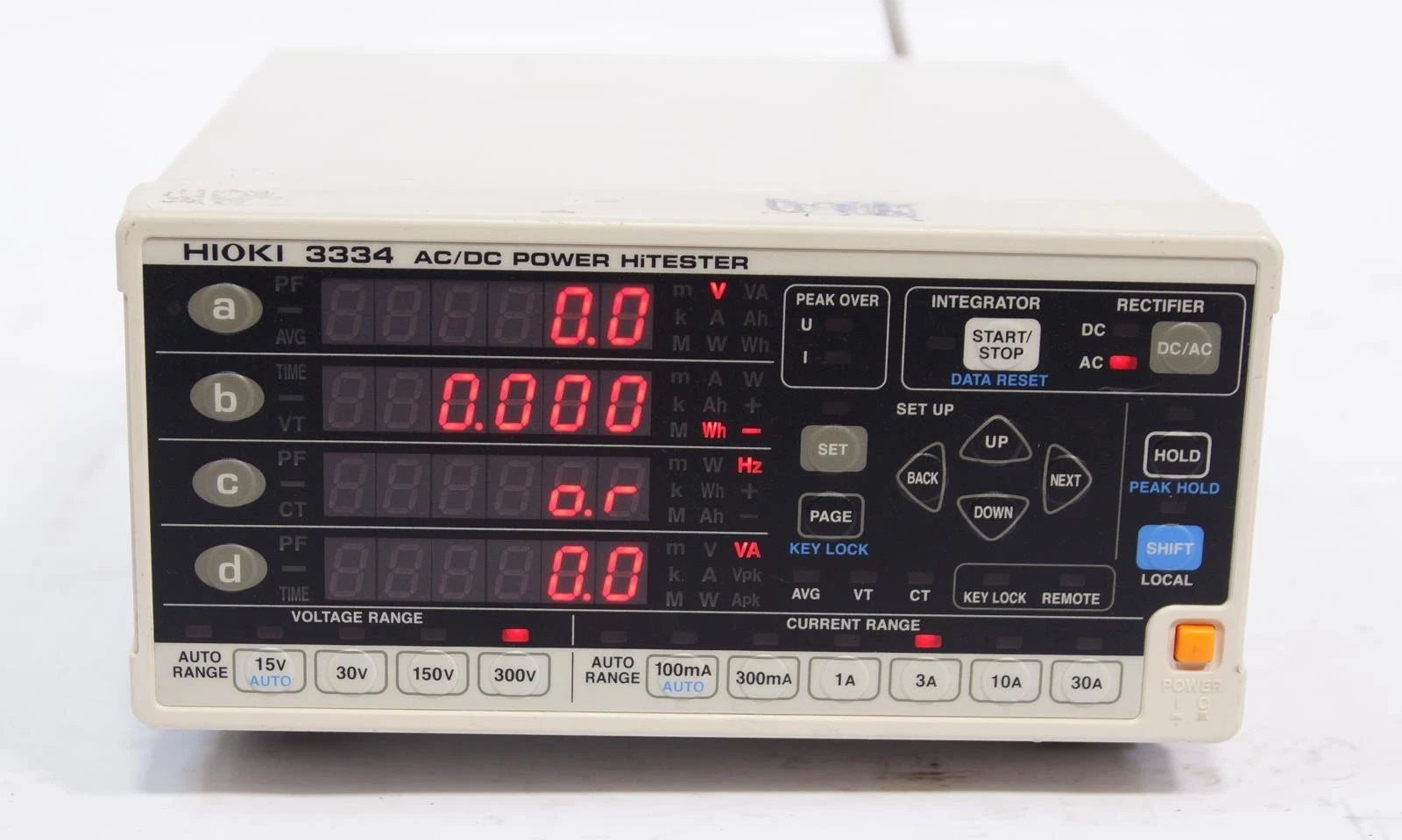 Hioki 3334 AC / DC Single-phase Power HiTester