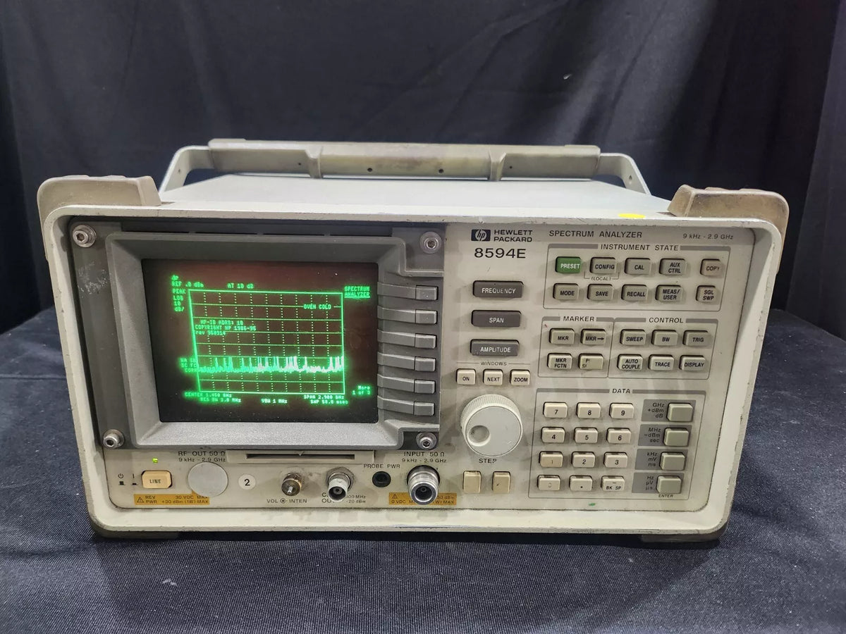 HP 8594E Spectrum Analyzer 2.9GHz Not Working As-Is