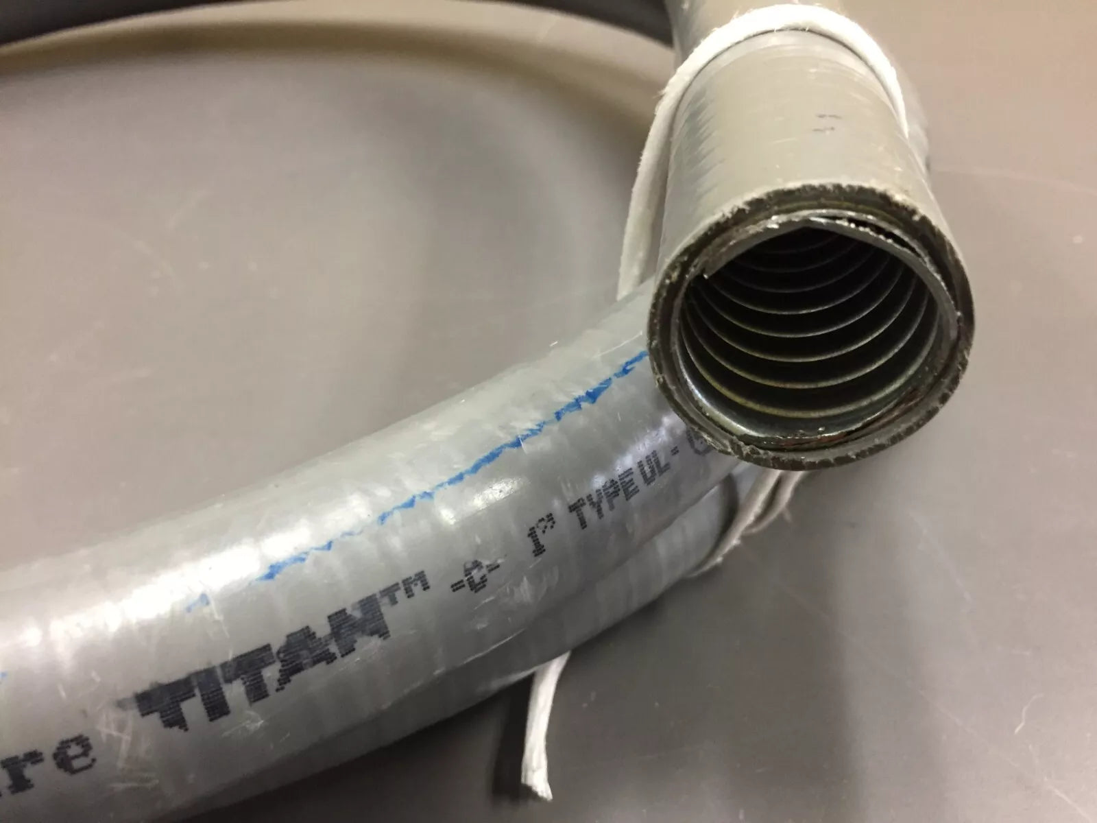Southwire 1 Liquidtight Flexible Metallic Titan Steel Conduit Type UL Gray 8ft