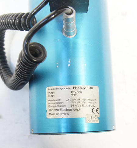 Thermo FH 40 Eberline ESM NBR Portable Radiation Monitor w FHZ 672 E10 Detector