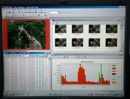 Tekteronix MTS4EAB /VC1/USB MPEG-4 VC-1 Compressed Video ES Analyzer V6.02