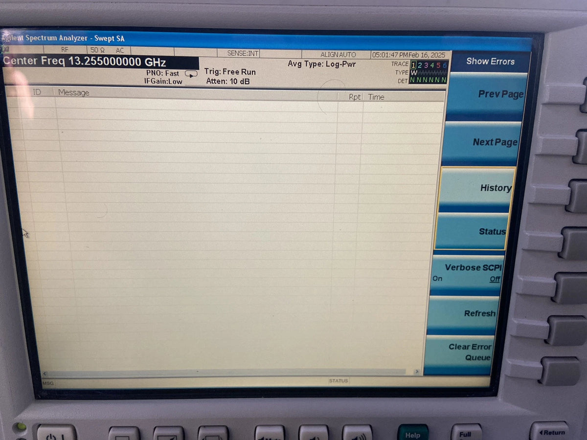 Agilent N9020A MXA Signal Analyzer 20Hz - 26.5GHz with Optional Calibration
