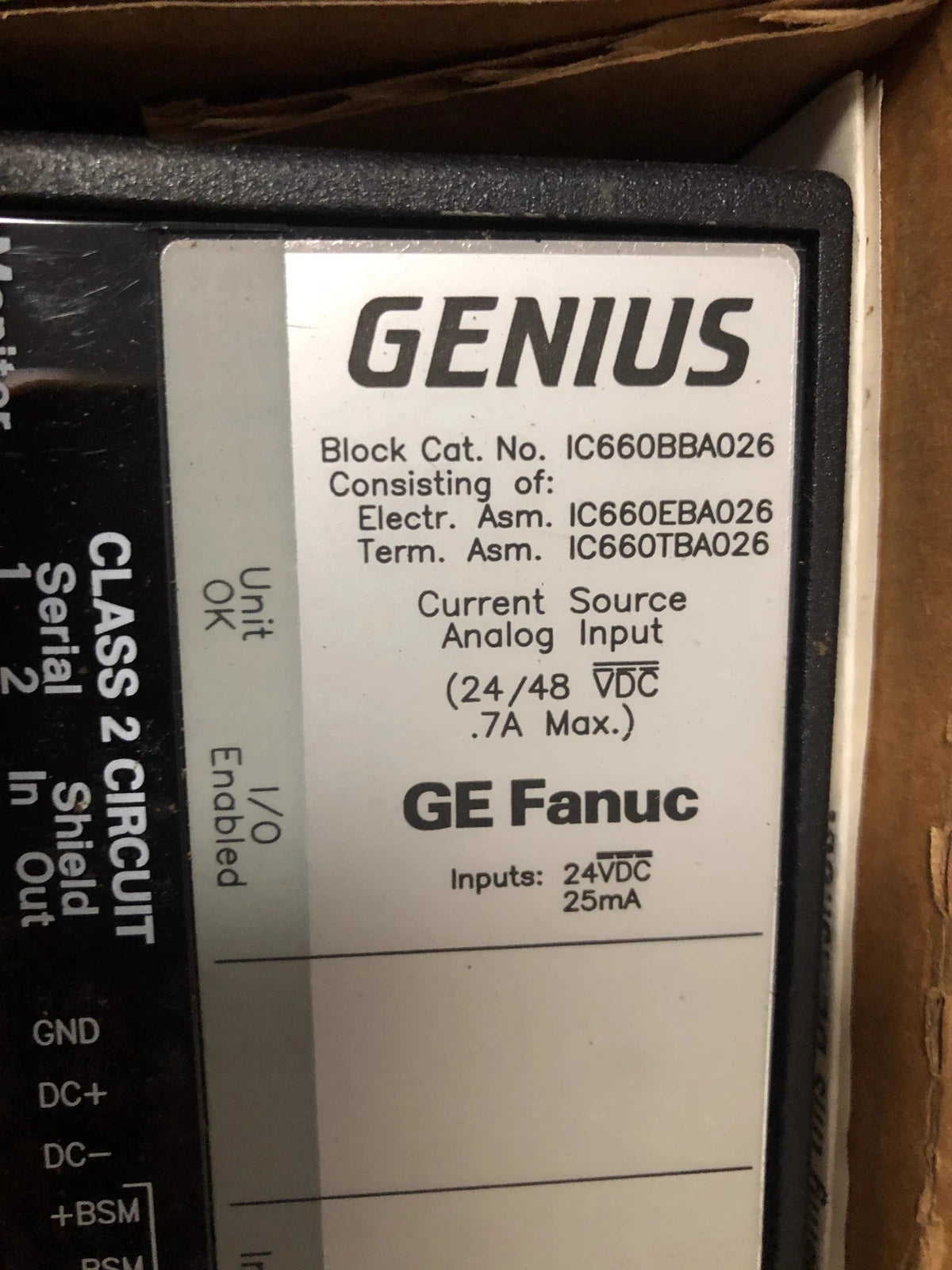 GE FANUC IC660BBA026/IC660EBA026/IC660TBA026 - Product Details