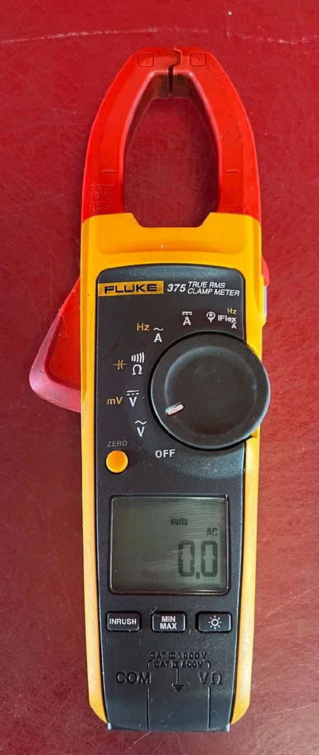 Fluke 375 True RMS AC/DC Clamp Meter, SN 30910574WS