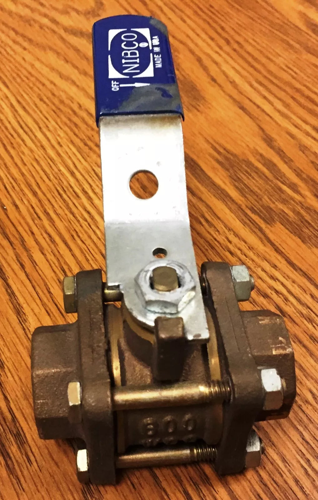 Nibco Material # NL99508 T595Y 3/4" 3PC THRD Ball Full Port BRZ Ball Valve