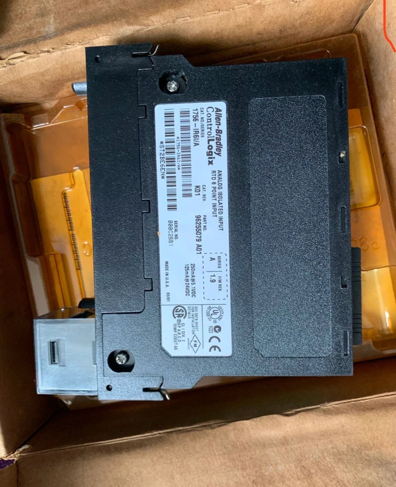 1756-IR6I ControlLogix Isolated RTD Resistance Input Module