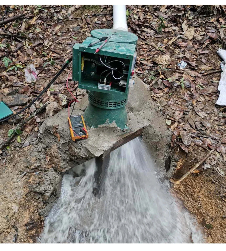5000W Water Hydroelectric Pelton Turbine Low RPM Single-phase AC Generator
