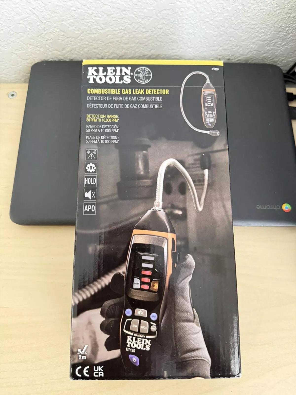 Klein Tools ET120 Combustible Gas Leak Detector / New Sealed