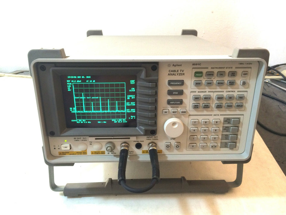 HP Agilent Keysight 8591C Cable TV Analyzer 1.8 GHz opt 4, 101,105,102, 43