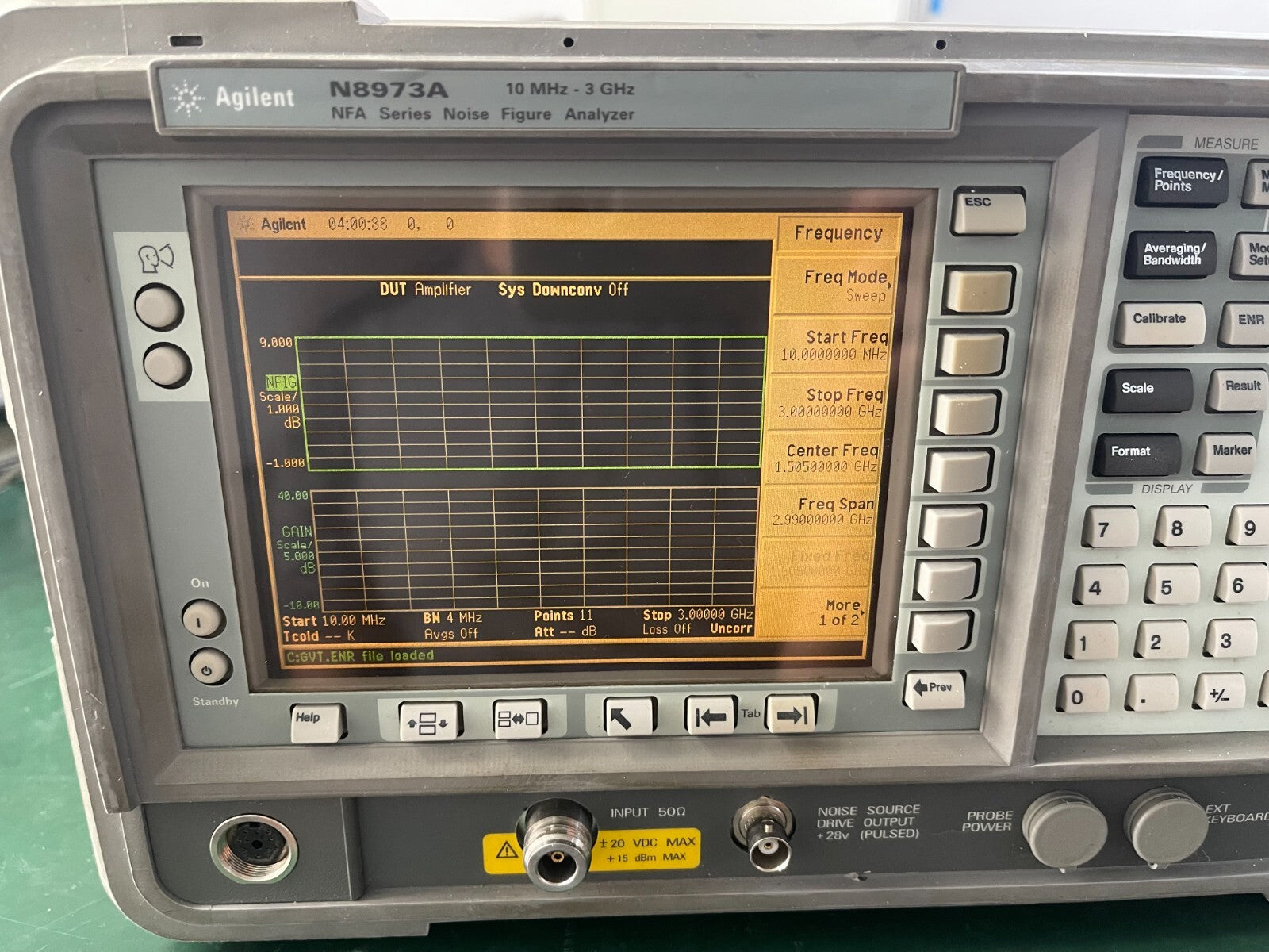 Agilent N8973A 10 MHz - 3 GHz Noise Figure Analyzer w/ 1D5 _0239